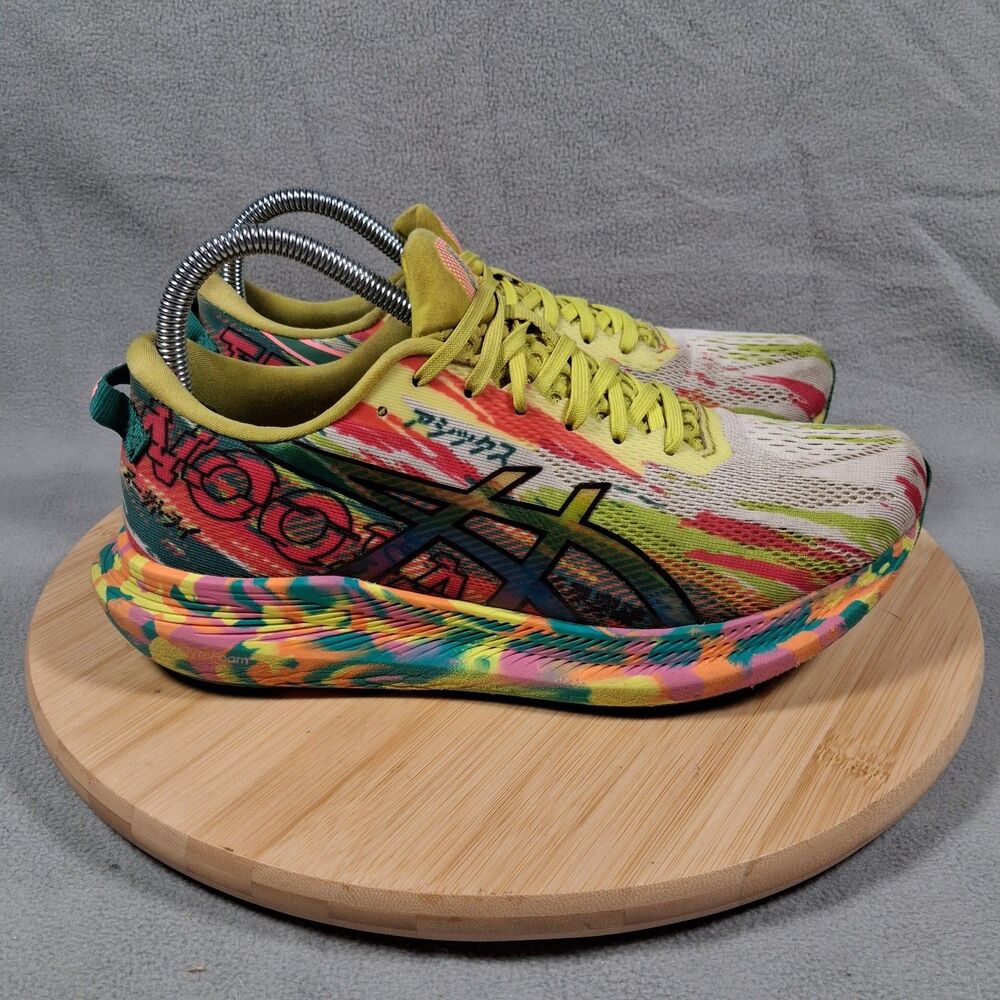 Asics Noosa Tri 13 Women's Size 8.5 Yellow Yuzu Pink Running Shoes 1012B010